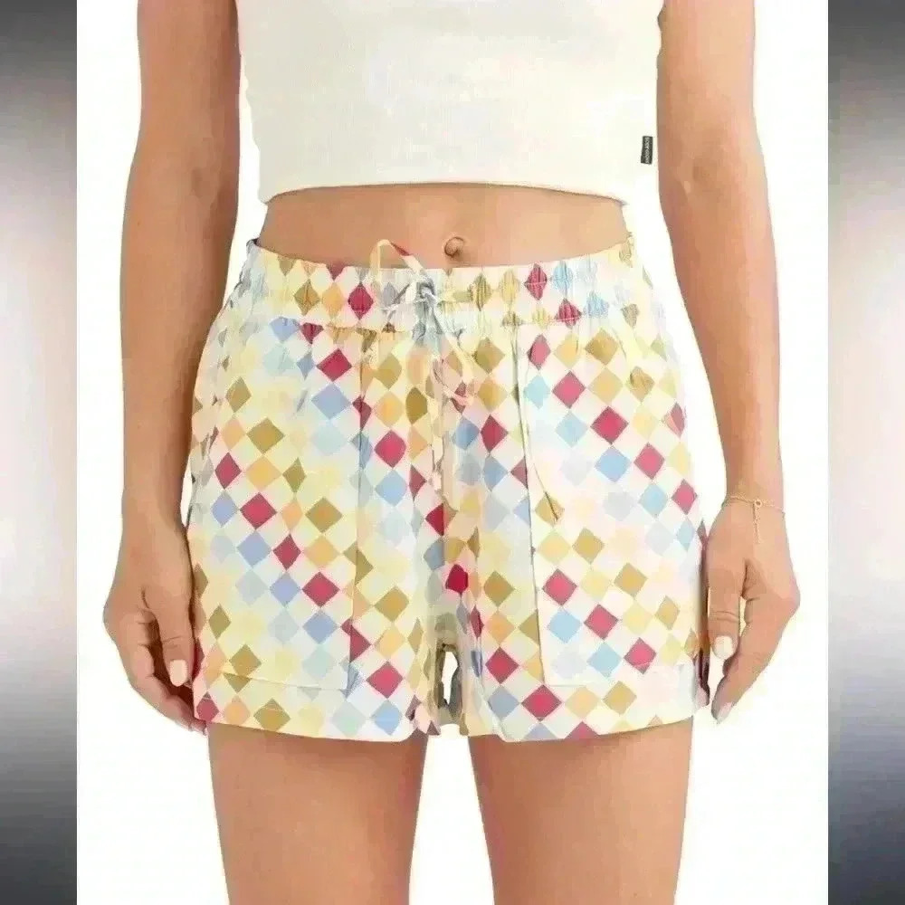 Body Glove - Easy Breezy Elastic Waist Shorts - Multi color; Medium